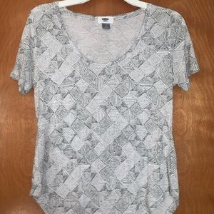 Old Navy Spandex Patterned T Shirt Size S